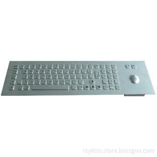 IP65 dynamic metal industrial pc keyboard With encrypting p